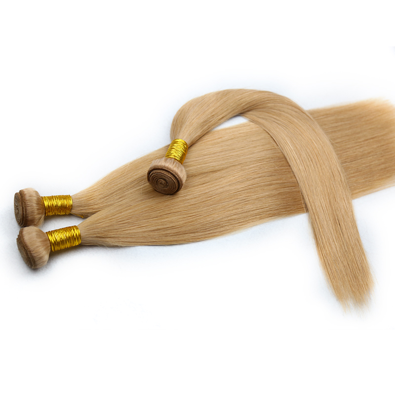 High Quality Machine Hair Weft Sewing Making Machine Double Weft Remy Hair Extension Honey Blonde